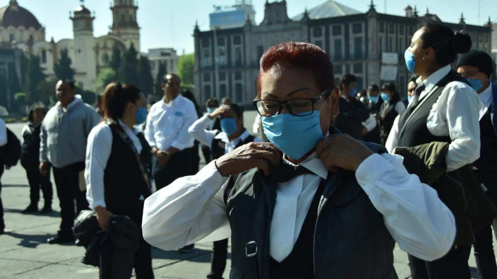 protesta de meseros Toluca